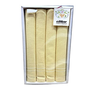 The Cellar Light Yellow Cotton Napkins 19 x 19